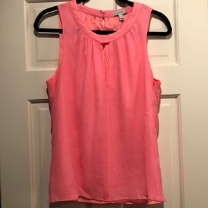 Jcrew blouse bright coral size 12